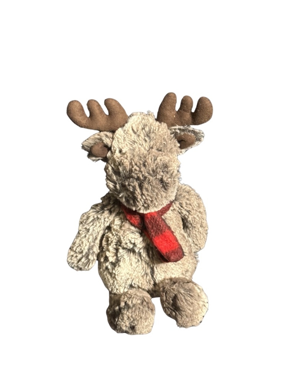 Jellycat Marty Moose Plush Scarf Stuffed Animal Holiday Christmas Toy